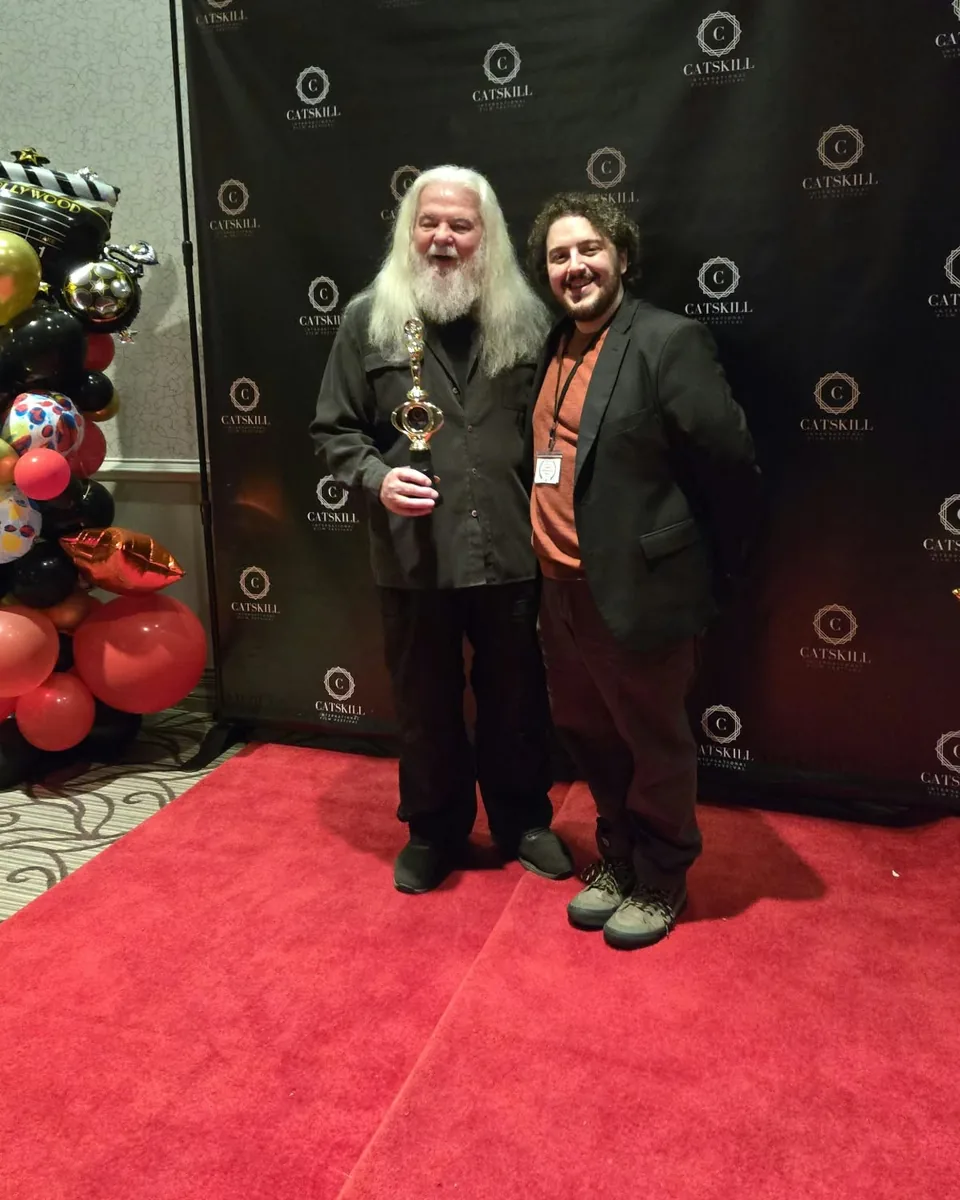 Ricky DeRosa on the red carpet at the 2026 Catskill International Film Festival
