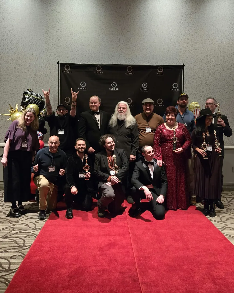 Ricky DeRosa with the 2026 Catskill International Film Festival award winners